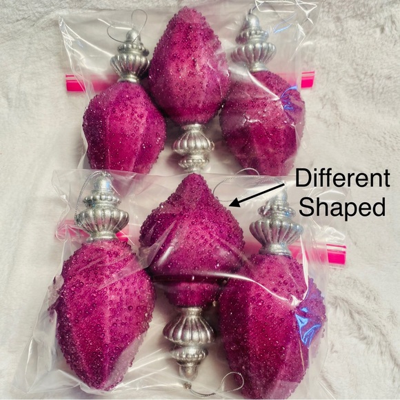 Large Ornaments 7” with Silver Attached Strings Big Bold and Ready For Your Tree - Picture 8 of 8